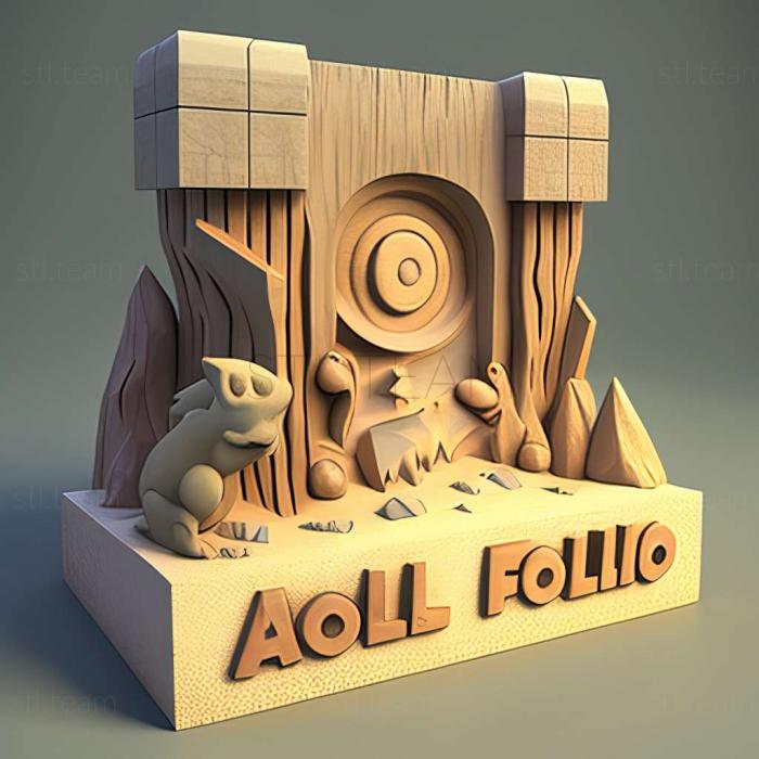 3D модель Fossil Fools Стародавній парк покмонів Руїни Альф (STL)